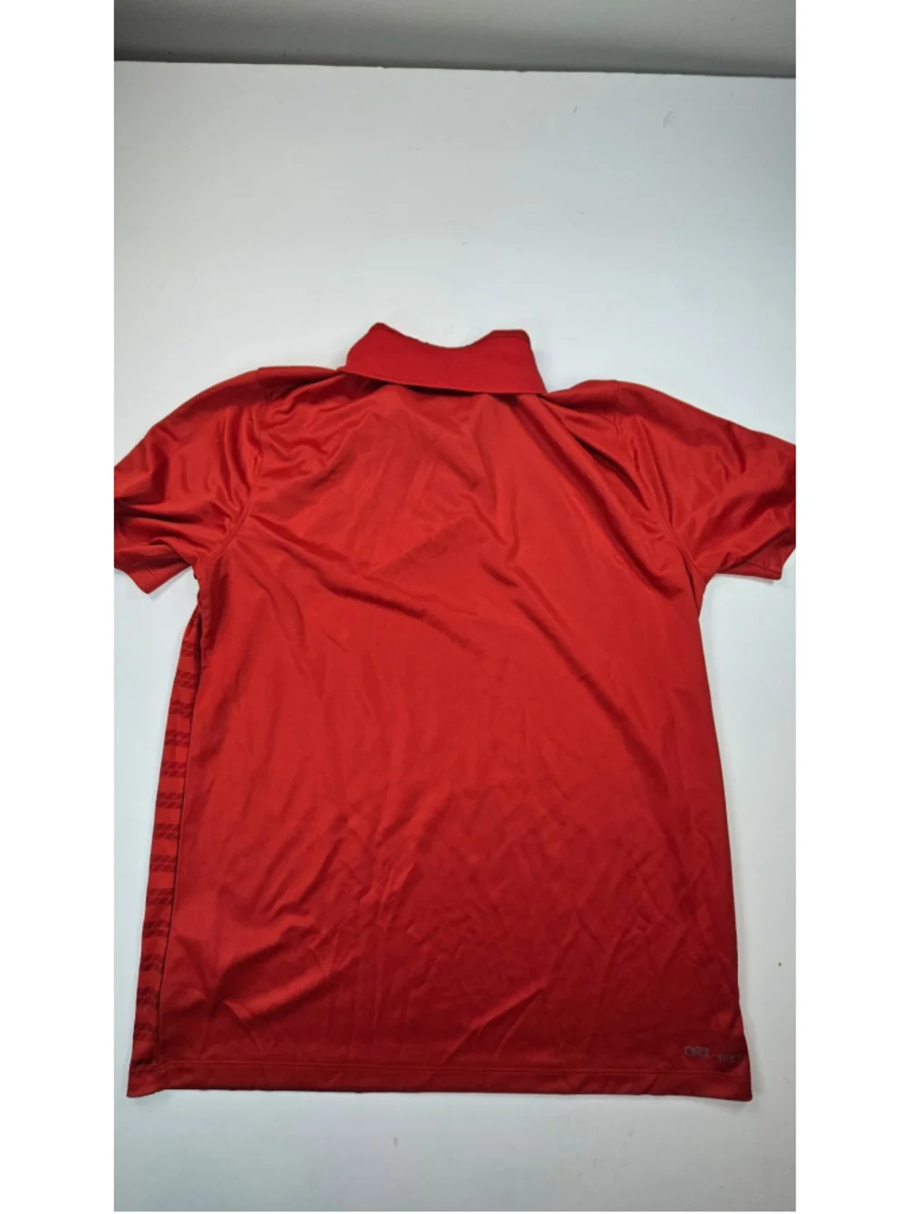 Jordan Dri-FIT Polo Shirt Mens Large Red Striped Jumpman Golf Performance